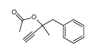 3-acetoxy-3-methyl-4-phenylbut-1-yne Structure