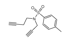 N-(3-butynyl)-4-methyl-N-(2-propynyl)benzenosulfonamide Structure