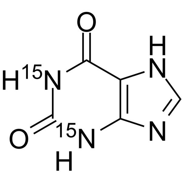 Xanthine-15N2结构式