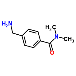 4-(aminomethyl)-N,N-dimethylbenzamide(SALTDATA: 1.27HCl 0.45H2O)结构式