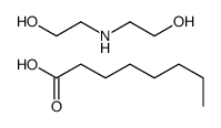 octanoic acid, compound with 2,2'-iminodiethanol (1:1) Structure