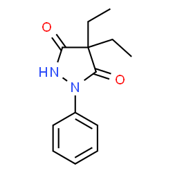 4,4-diethyl-1-phenyl-3,5-pyrazolidinedione结构式