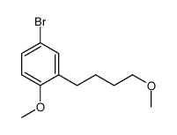 4-bromo-1-methoxy-2-(4-methoxybutyl)benzene结构式