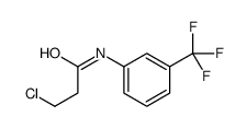 3-Chloro-N-[3-(trifluoromethyl)phenyl]propanamide Structure