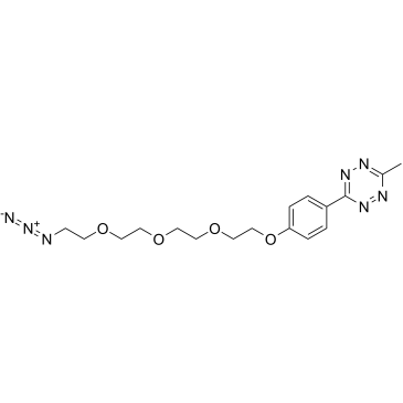 Methyltetrazine-Ph-PEG4-azide结构式