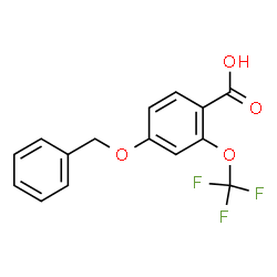 4-Benzyloxy-2-(trifluoromethoxy)benzoic acid结构式