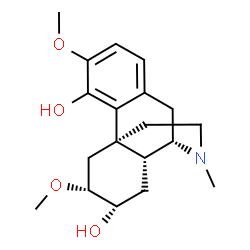 3,6α-Dimethoxy-17-methylmorphinan-4,7α-diol结构式