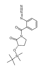 (S)-1-(2-azidobenzoyl)-3-((tert-butyldimethylsilyl)oxy)pyrrolidin-2-one结构式