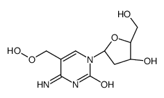 4-amino-5-(hydroperoxymethyl)-1-[(2R,4S,5R)-4-hydroxy-5-(hydroxymethyl)oxolan-2-yl]pyrimidin-2-one Structure