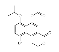 Ethyl 4-acetoxy-8-bromo-5-isopropoxy-2-naphthoate Structure