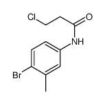 N-(4-bromo-3-methylphenyl)-3-chloropropanamide结构式