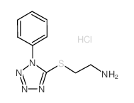 2-(1-PHENYL-1H-TETRAZOL-5-YLSULFANYL)-ETHYLAMINEHYDROCHLORIDE结构式