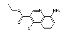 8-Amino-4-chloro-3-quinolinecarboxylic acid ethyl ester结构式