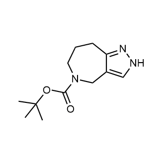 2,6,7,8-四氢吡唑并[4,3-c]氮杂5(4H)-羧酸叔丁酯结构式