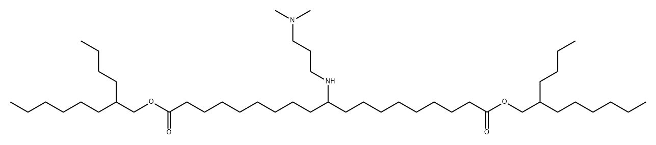 Nonadecanedioic acid, 10-[[3-(dimethylamino)propyl]amino]-, 1,19-bis(2-butyloctyl) ester结构式