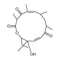 (3R,5E,7S,9R,11E,13S,14R)-14-Ethyl-13-hydroxy-3,5,7,9,13-pentamethyloxacyclotetradeca-5,11-diene-2,4,10-trione结构式