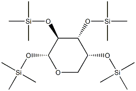 1-O,2-O,3-O,4-O-Tetrakis(trimethylsilyl)-α-D-arabinopyranose Structure
