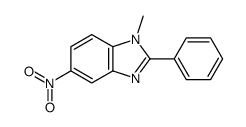 1-methyl-5-nitro-2-phenylbenzimidazole结构式