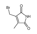 3-(bromomethyl)-4-methyl-1H-pyrrole-2,5-dione结构式