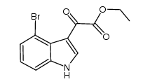 ethyl (4-bromo-indol-3-yl)glyoxylate结构式