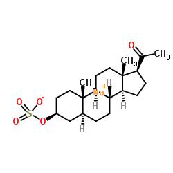(3β)-Allopregnanolone Sulfate Sodium Salt structure