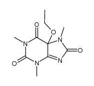 5-ethoxy-1,3,7-trimethyl-5,7-dihydro-3H-purine-2,6,8-trione结构式