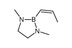 1,3-Dimethyl-2-[(E)-1-propenyl]-1,3,2-diazaborolidine structure