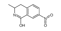 3-methyl-7-nitro-3,4-dihydro-2H-isoquinolin-1-one结构式