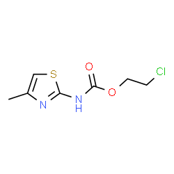 Carbamic acid,(4-methyl-2-thiazolyl)-,2-chloroethyl ester (9CI)结构式