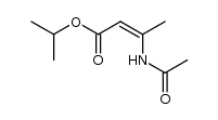 (Z)-isopropyl 3-acetamido-2-butenoate Structure