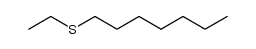 1-ethylsulfanyl-heptane结构式
