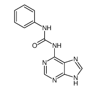 N-Phenyl-N'-(1H-purin-6-yl)urea Structure