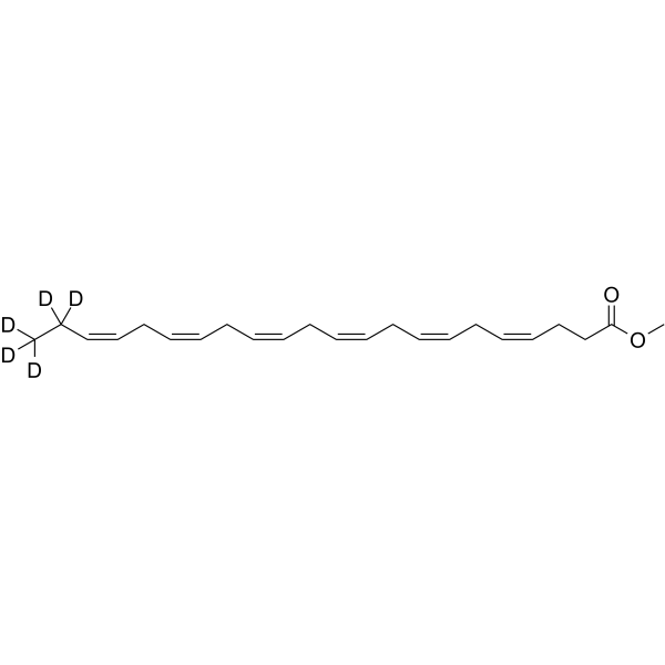 Docosahexaenoic acid-d5 methyl ester结构式