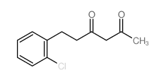 2,4-Hexanedione,6-(2-chlorophenyl)-结构式