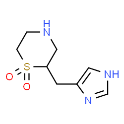 Thiomorpholine, 2-(1H-imidazol-4-ylmethyl)-, 1,1-dioxide (9CI) Structure