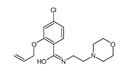 2-(Allyloxy)-4-chloro-N-(2-morpholinoethyl)benzamide Structure