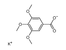 3,4,5-trimethoxybenzoic acid potassium salt结构式