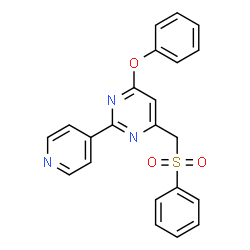 4-Phenoxy-6-[(phenylsulfonyl)methyl]-2-(4-pyridinyl)pyrimidine picture