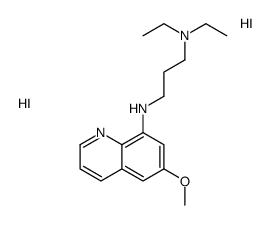 N',N'-diethyl-N-(6-methoxyquinolin-8-yl)propane-1,3-diamine,dihydroiodide Structure