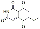 (-)-3-Acetyl-4-(3-methyl-1-oxobutyl)-2,6(1H,3H)-pyridinedione结构式