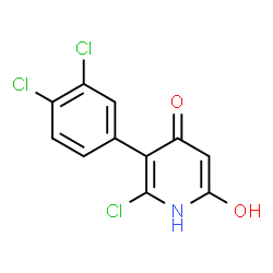 6-CHLORO-5-(3,4-DICHLOROPHENYL)-2,4-PYRIDINEDIOL Structure
