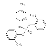 Phosphoramidic acid,(5-methyl-2-pyridyl)-, di-o-tolyl ester (7CI,8CI) Structure