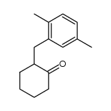 2-(2,5-dimethyl-benzyl)-cyclohexanone结构式