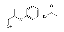 acetic acid,2-phenylsulfanylpropan-1-ol Structure