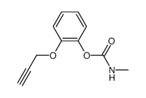 Methyl-carbamic acid 2-prop-2-ynyloxy-phenyl ester结构式