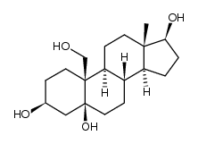 5β-androstane-3β,5,17β,19-tetraol Structure