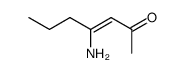 3-Hepten-2-one, 4-amino- (8CI) picture