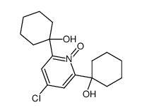 4-Chloro-2,6-bis(1-hydroxycyclohexyl)pyridine 1-oxide structure
