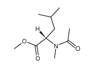 N-acetyl-N-methylleucine methyl ester Structure