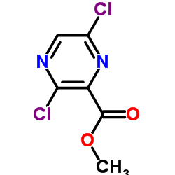 3,6-二氯吡嗪-2-羧酸甲酯结构式